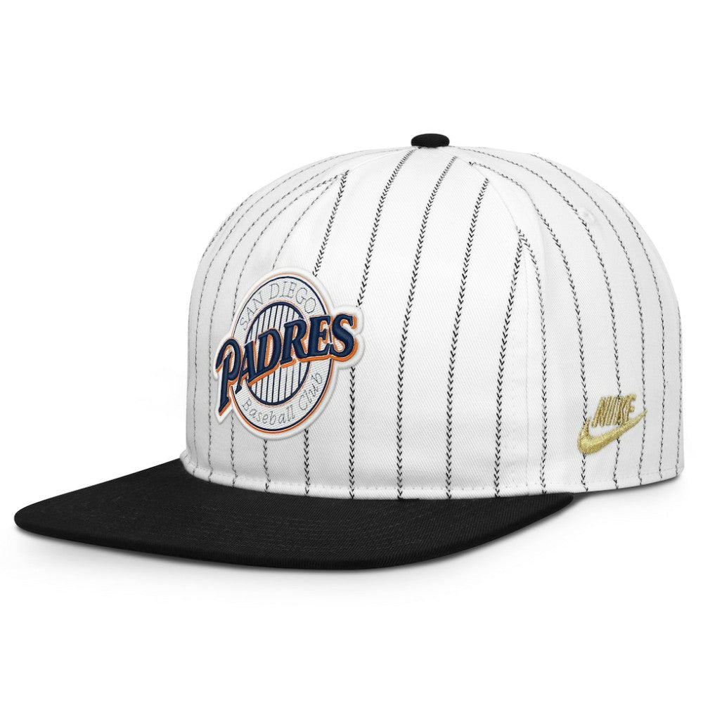 San Diego Padres Nike Cooperstown Collection Pro Adjustable Hat - White/Black - Nike Online