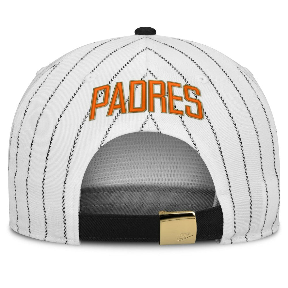 San Diego Padres Nike Cooperstown Collection Pro Adjustable Hat - White/Black - Nike Online