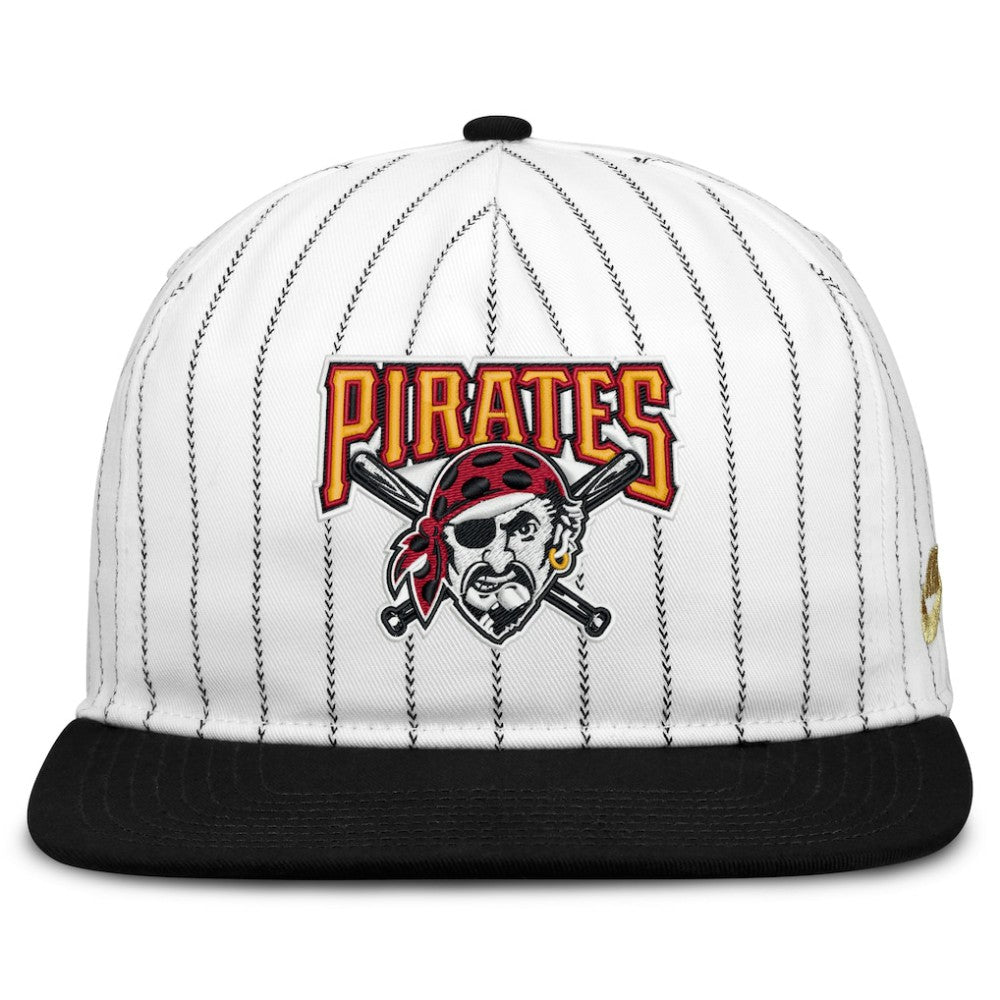 Pittsburgh Pirates Nike Cooperstown Collection Pro Adjustable Hat - White/Black - Nike on Sale