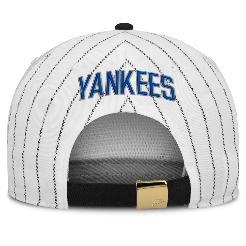 New York Yankees Nike Cooperstown Collection Pro Adjustable Hat - White/Black - Nike Lifestyle