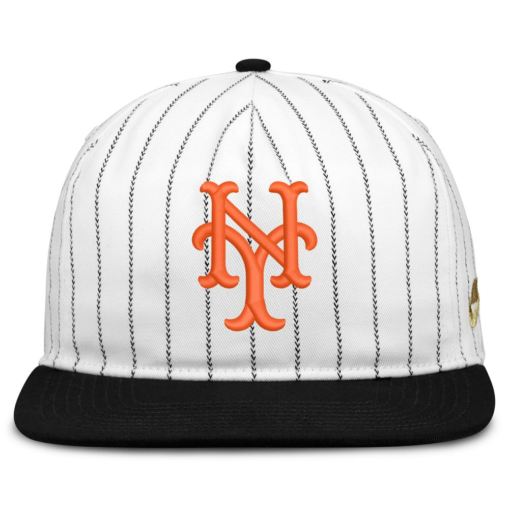 New York Mets Nike Cooperstown Collection Pro Adjustable Hat - White/Black - Nike Discount