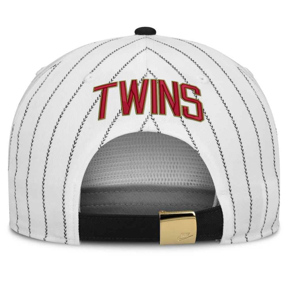 Minnesota Twins Nike Cooperstown Collection Pro Adjustable Hat - White/Black - Nike Discount
