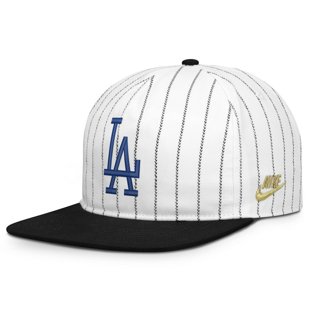 Los Angeles Dodgers Nike Cooperstown Collection Pro Adjustable Hat - White/Black - Nike Sale