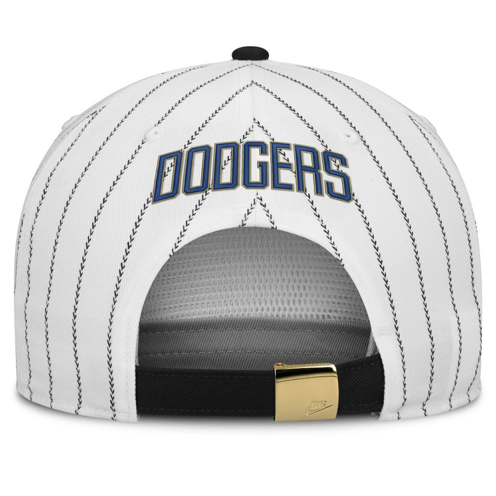 Los Angeles Dodgers Nike Cooperstown Collection Pro Adjustable Hat - White/Black - Nike Sale