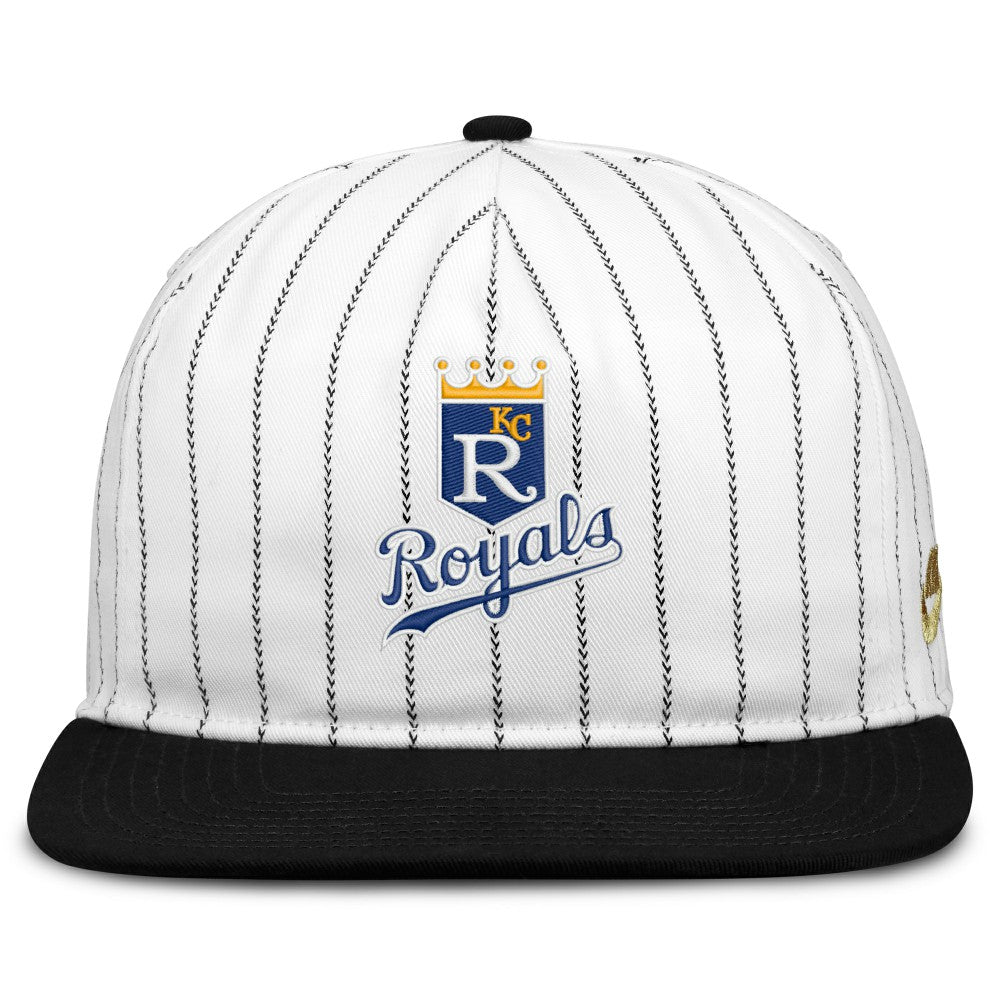 Kansas City Royals Nike Cooperstown Collection Pro Adjustable Hat - White/Black - Nike Online
