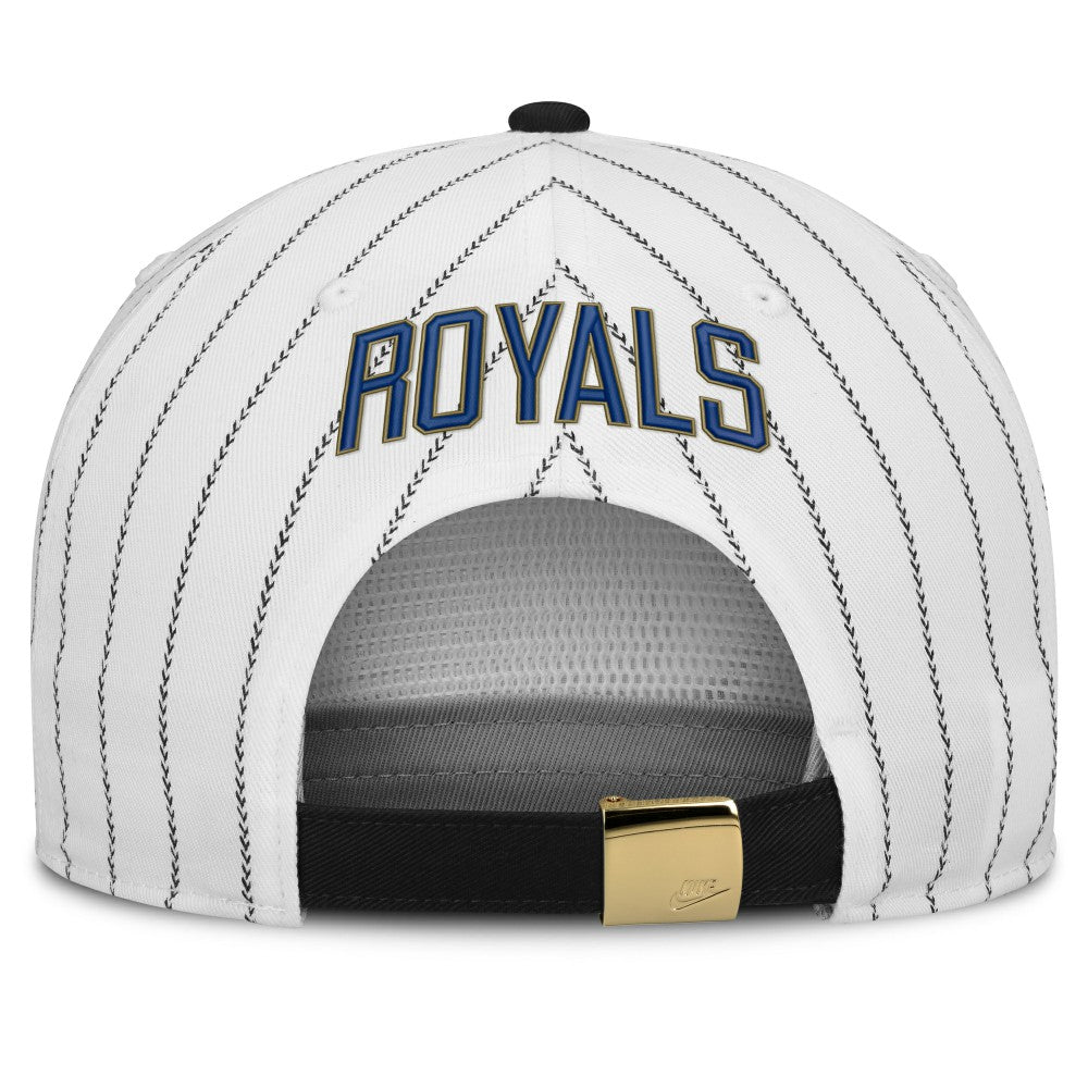 Kansas City Royals Nike Cooperstown Collection Pro Adjustable Hat - White/Black - Nike Online