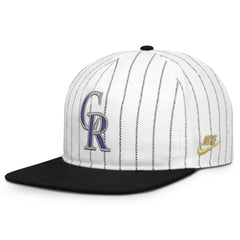 Colorado Rockies Nike Cooperstown Collection Pro Adjustable Hat - White/Black - Nike Lifestyle