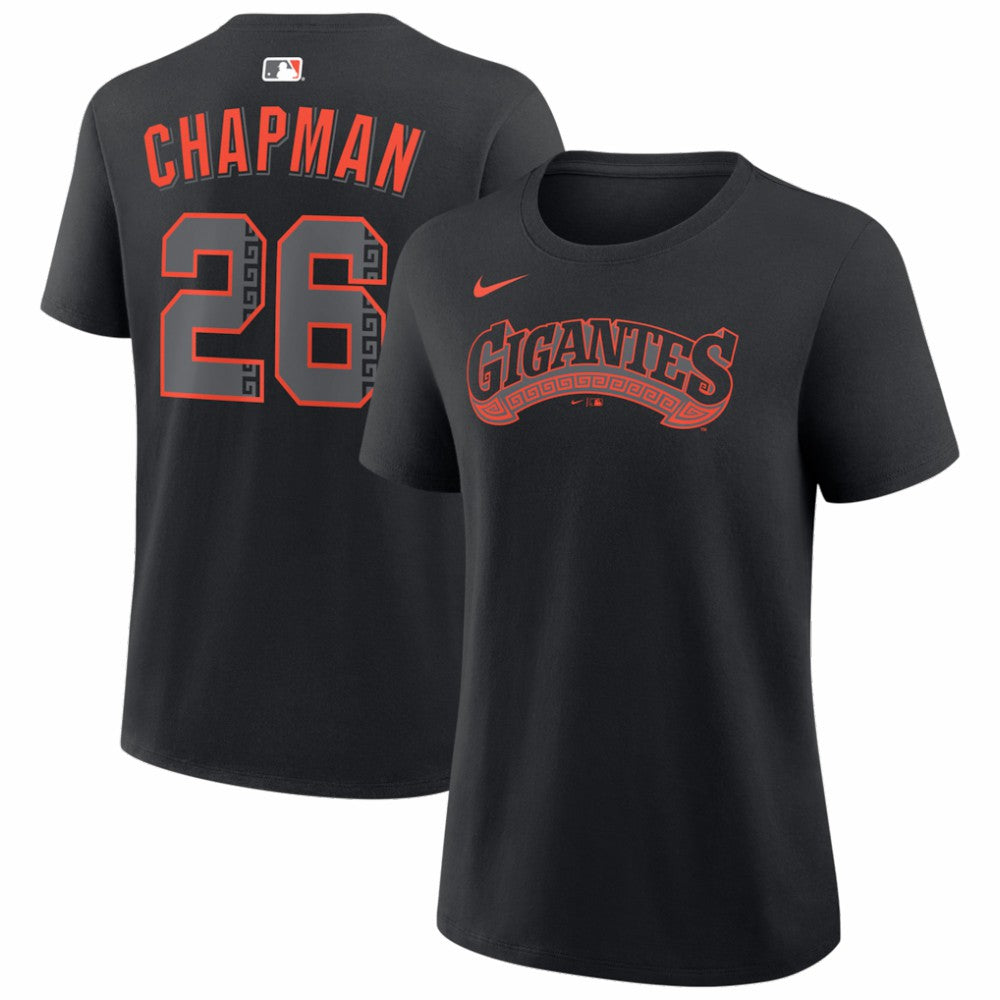 Matt Chapman San Francisco Giants Nike Women's Alternate Name & Number T-Shirt - Black - Nike Lifestyle