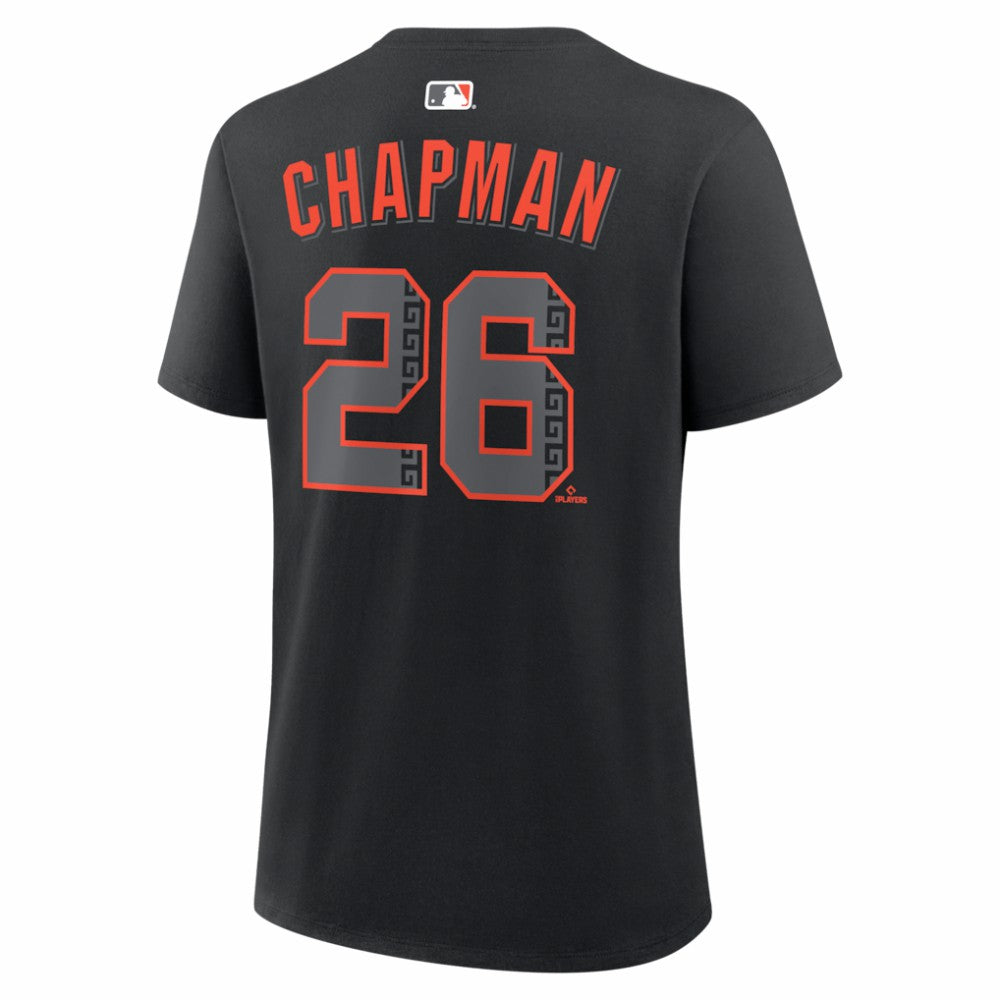 Matt Chapman San Francisco Giants Nike Women's Alternate Name & Number T-Shirt - Black - Nike Lifestyle