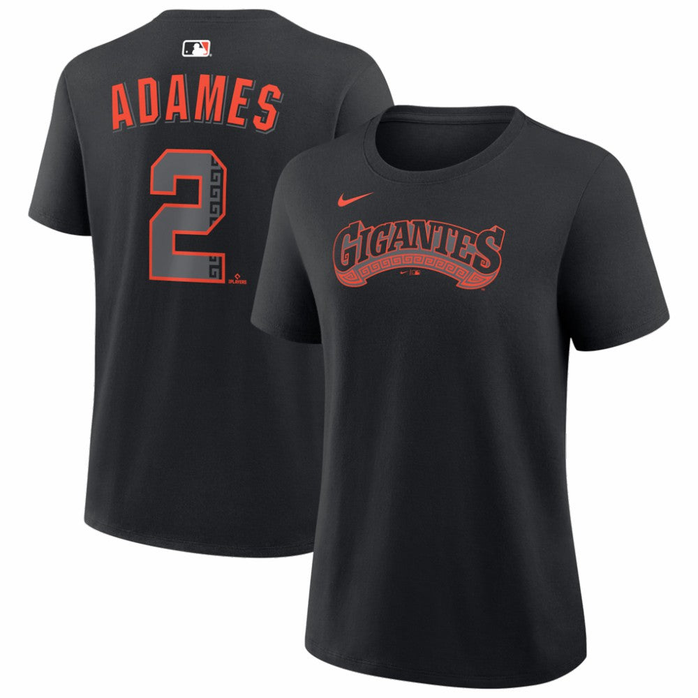 Willy Adames San Francisco Giants Nike Women's Alternate Name & Number T-Shirt - Black - Nike Lifestyle