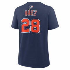 Javier Báez Detroit Tigers Nike Women's Alternate Name & Number T-Shirt - Navy - Nike Online