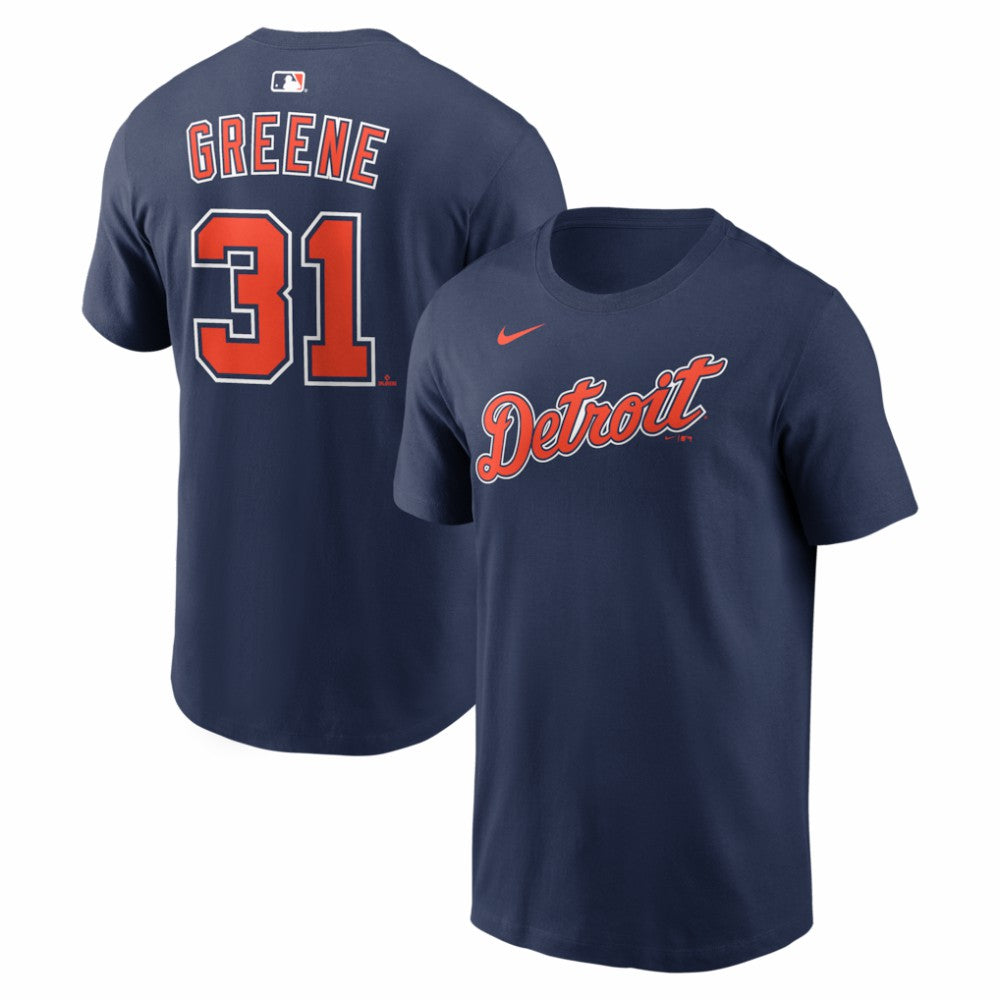 Riley Greene Detroit Tigers Nike Name & Number T-Shirt - Navy - Nike Lifestyle