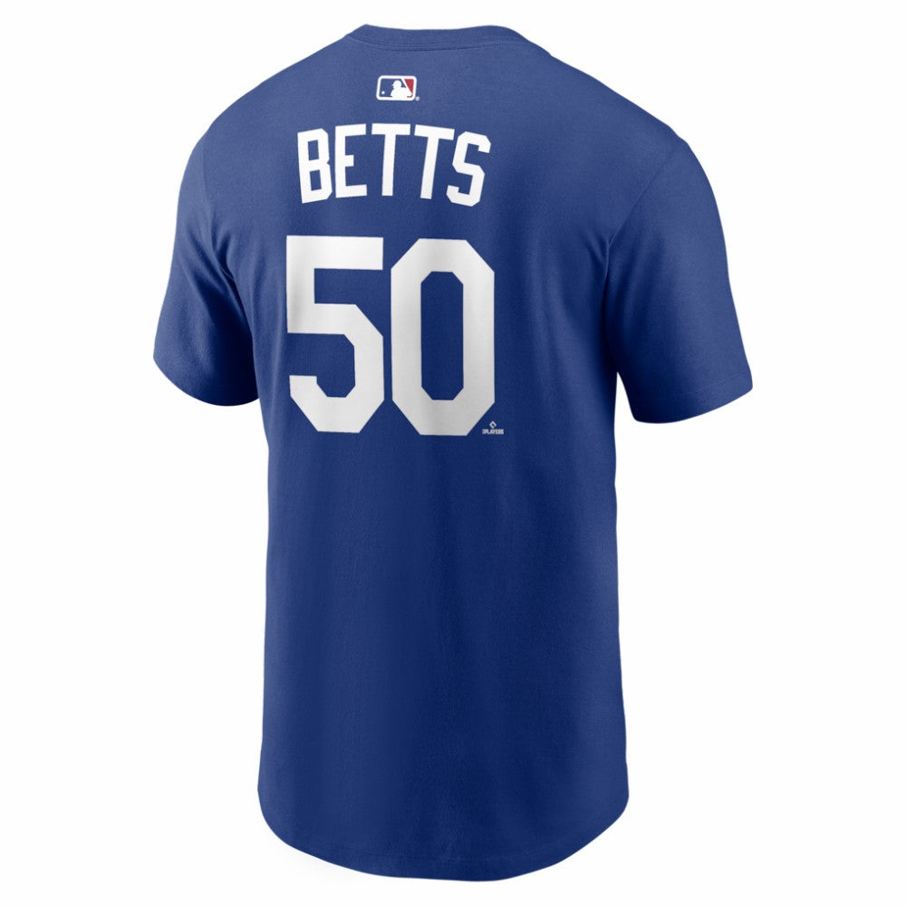Mookie Betts Los Angeles Dodgers Nike Alternate Name & Number T-Shirt - Royal - Nike on Sale