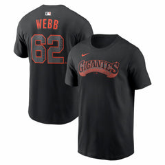 Logan Webb San Francisco Giants Nike Alternate Name & Number T-Shirt - Black - Nike on Sale