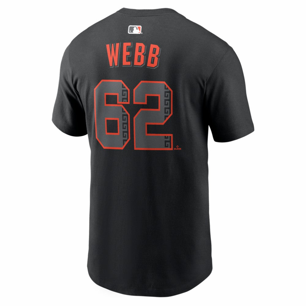 Logan Webb San Francisco Giants Nike Alternate Name & Number T-Shirt - Black - Nike on Sale