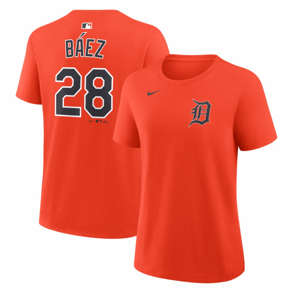 Javier Báez Detroit Tigers Nike Women's Name & Number T-Shirt - Orange - Nike on Sale