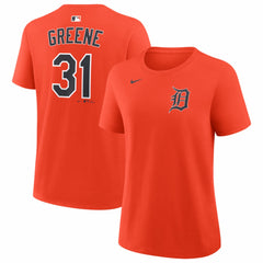 Riley Greene Detroit Tigers Nike Women's Name & Number T-Shirt - Orange - Nike Online