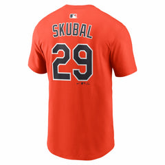Tarik Skubal Detroit Tigers Nike Name & Number T-Shirt - Orange - Nike Sale