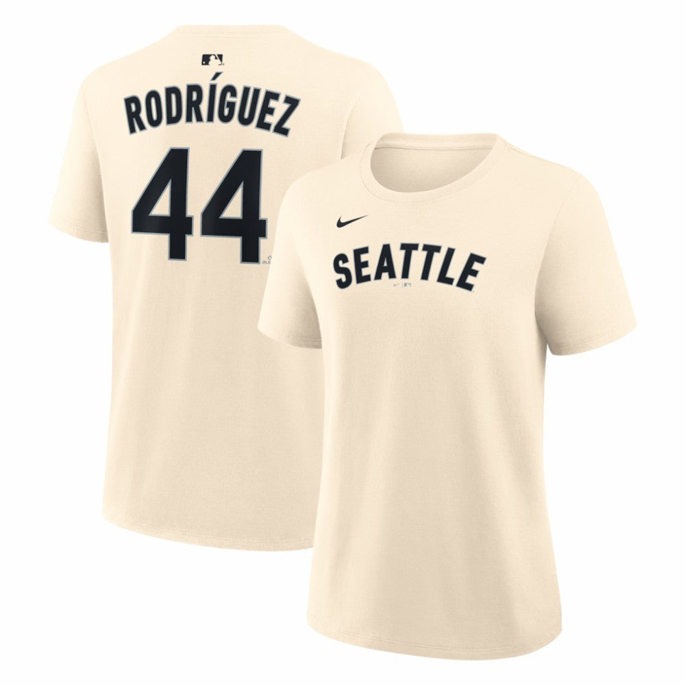 Julio Rodriguez Seattle Mariners Nike Women's Name & Number T-Shirt - Natural - Nike Lifestyle