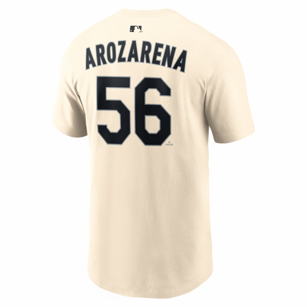 Randy Arozarena Seattle Mariners Nike Name & Number T-Shirt - Natural - Nike Discount