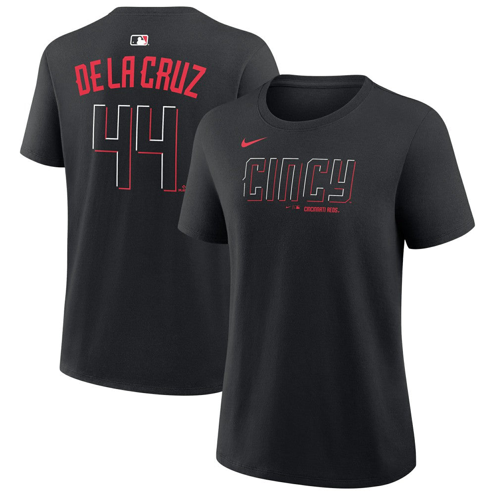 Elly De La Cruz Cincinnati Reds Nike Women's Name & Number T-Shirt - Black - Nike Sale