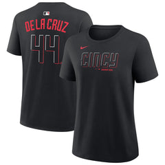 Elly De La Cruz Cincinnati Reds Nike Women's Name & Number T-Shirt - Black - Nike Sale