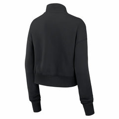 Nike Chicago Bears Women's Legacy Phoenix Fleece Cropped Half-Zip Sweatshirt Black