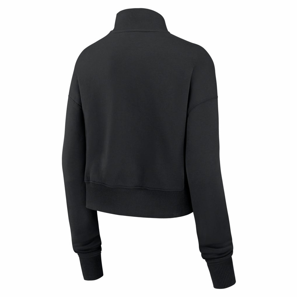 Nike Denver Broncos Women's Legacy Phoenix Fleece Cropped Half-Zip Sweatshirt Black