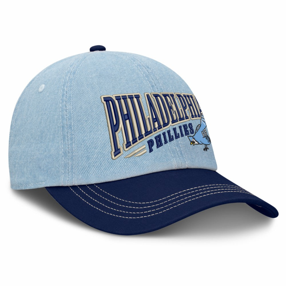 Philadelphia Phillies Fanatics Retire Adjustable Hat - Denim - Fanatics Lifestyle