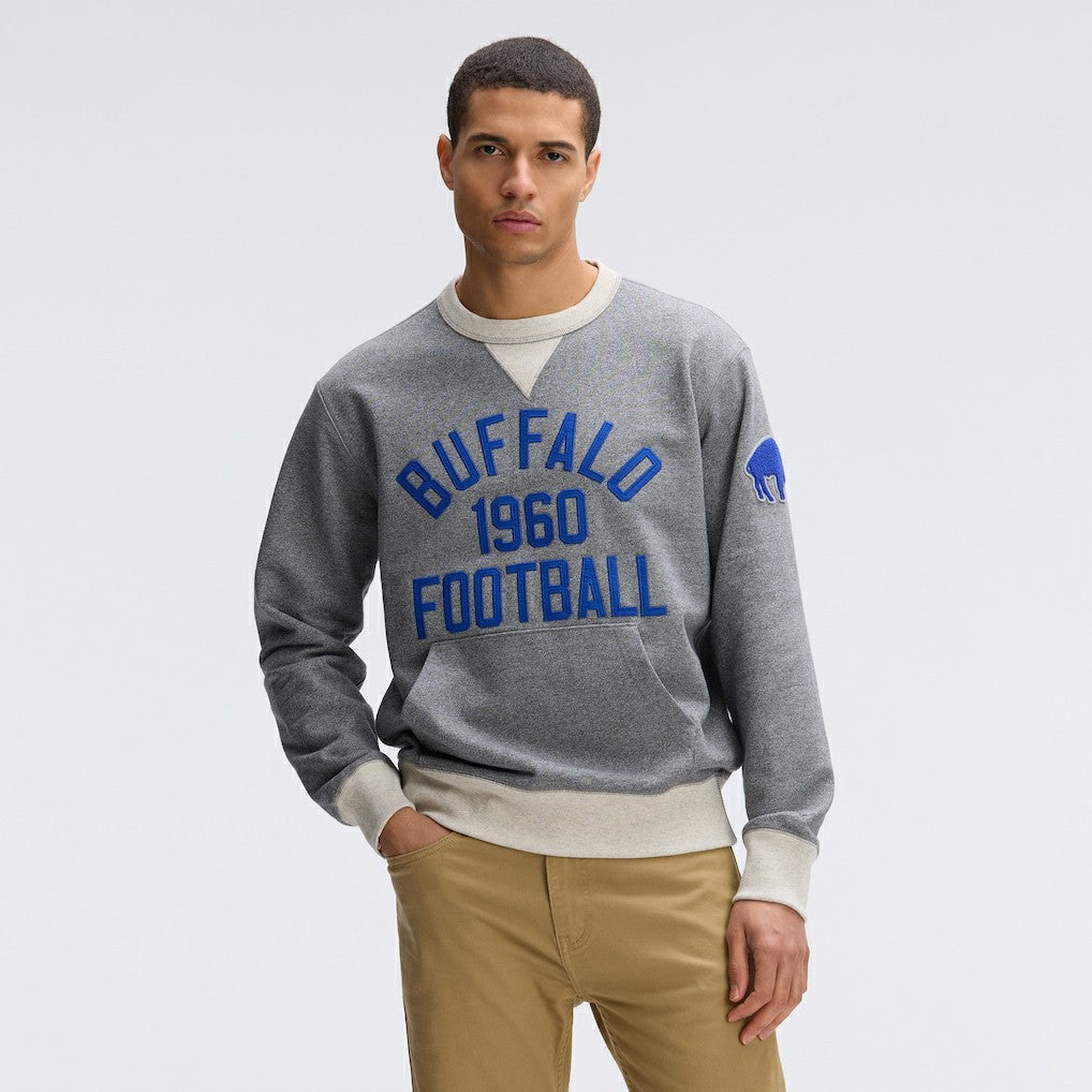 Fanatics Buffalo Bills IconicFleece Pocket Sweatshirt Athletic Heather Gray