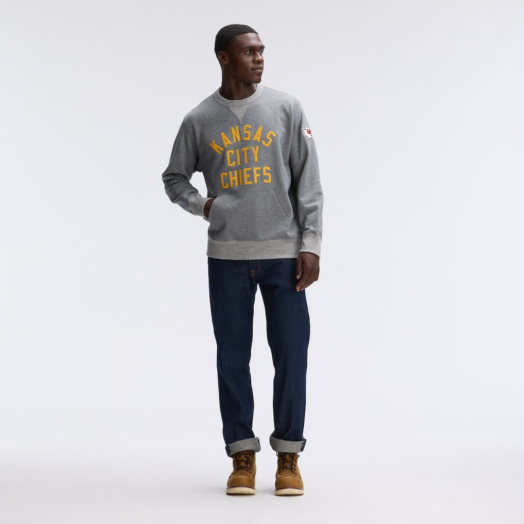 Fanatics Kansas City Chiefs IconicFleece Pocket Sweatshirt Athletic Heather Gray