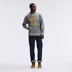 Fanatics Kansas City Chiefs IconicFleece Pocket Sweatshirt Athletic Heather Gray