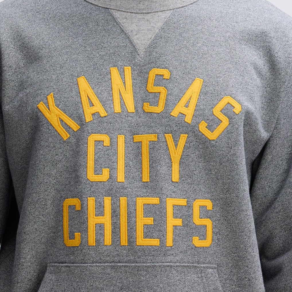 Fanatics Kansas City Chiefs IconicFleece Pocket Sweatshirt Athletic Heather Gray