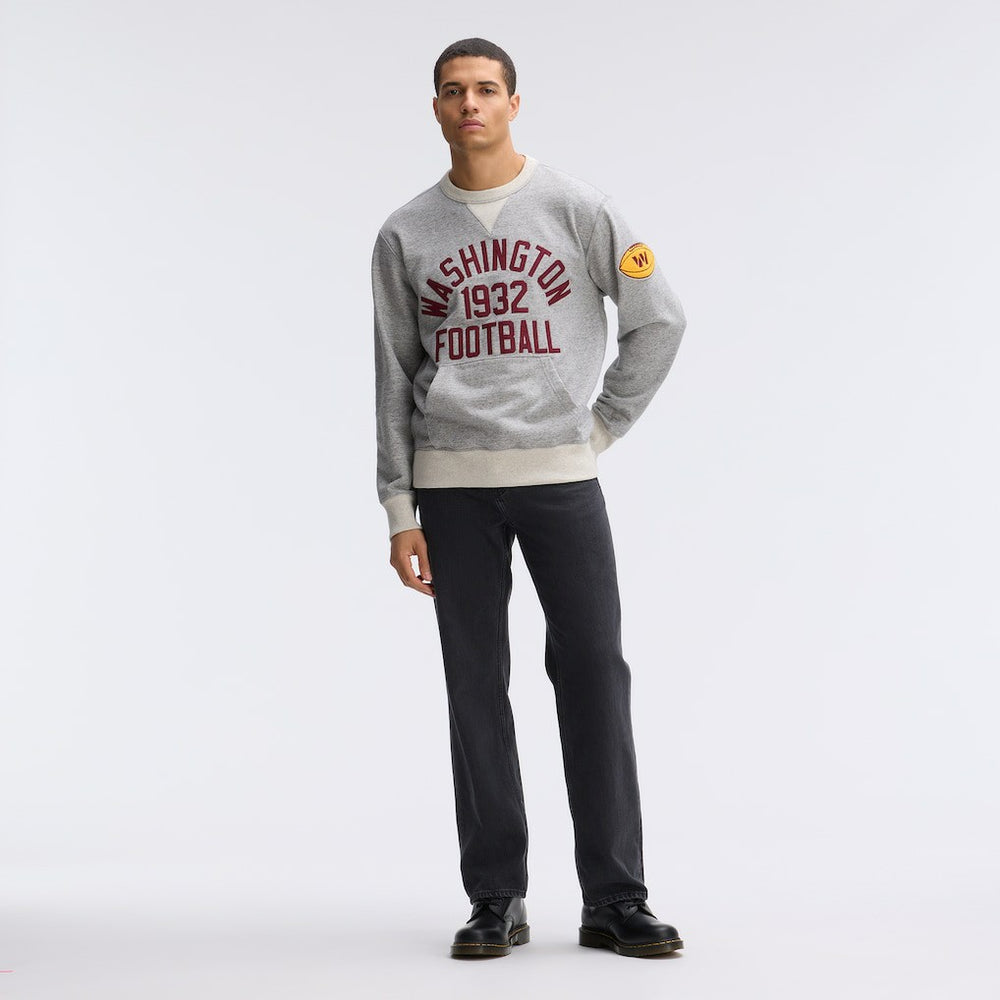 Fanatics Washington Commanders IconicFleece Pocket Sweatshirt Heather Gray