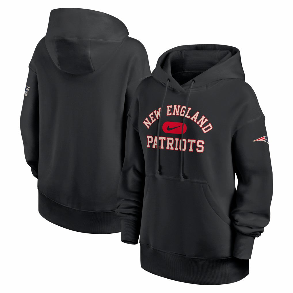 Nike New England Patriots Women's Oversized Legacy Phoenix Hoodie Black