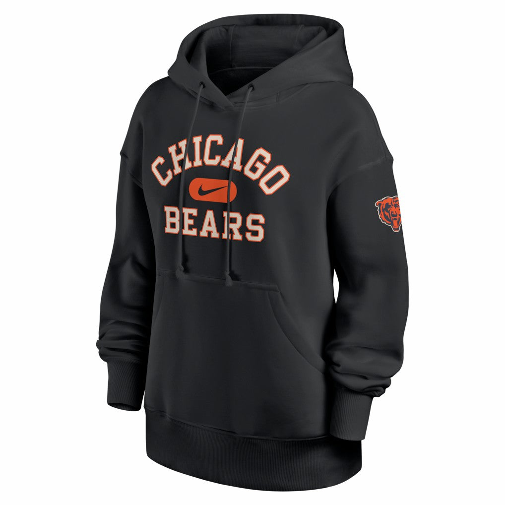 Nike Chicago Bears Women's Oversized Legacy Phoenix Hoodie Black