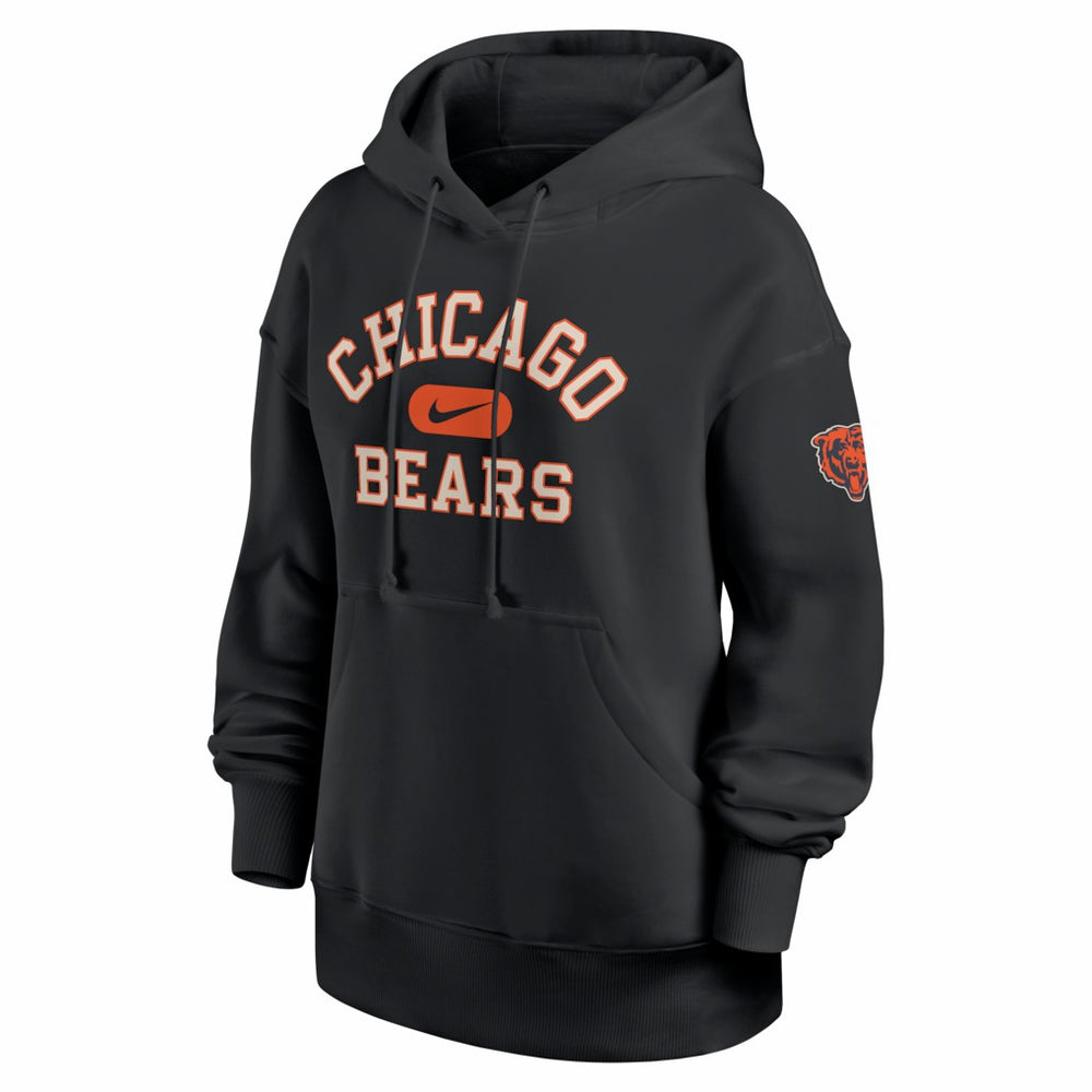 Nike Chicago Bears Women's Oversized Legacy Phoenix Hoodie Black