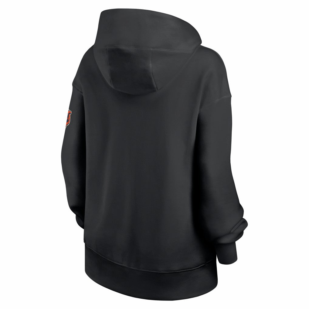Nike Chicago Bears Women's Oversized Legacy Phoenix Hoodie Black