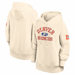Nike Denver Broncos Women's Oversized Legacy Phoenix Hoodie Natural