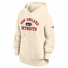 Nike New England Patriots Women's Oversized Legacy Phoenix Hoodie Natural