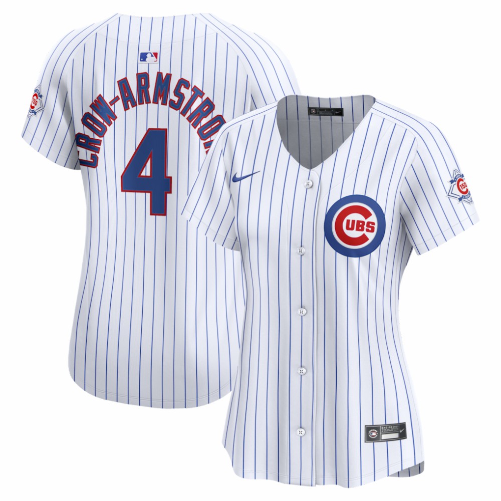 Pete Crow-Armstrong Chicago Cubs Nike Women's 150th Anniversary Limited Jersey - White - Nike on Sale