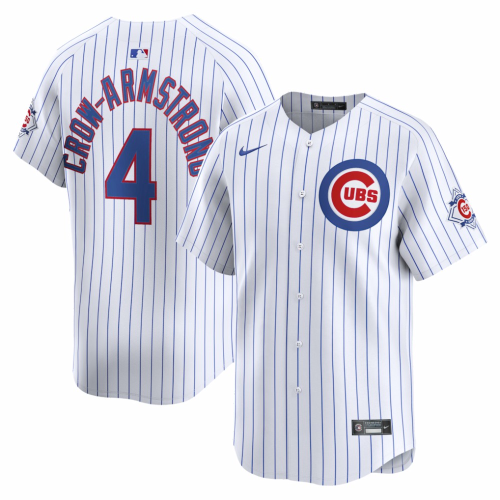Pete Crow-Armstrong Chicago Cubs Nike 150th Anniversary Limited Jersey - White - Nike Online
