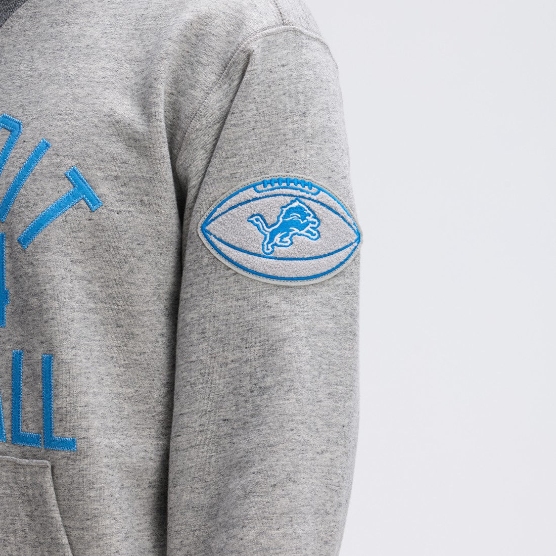 Fanatics Detroit Lions IconicFleece Pocket Sweatshirt Heather Gray
