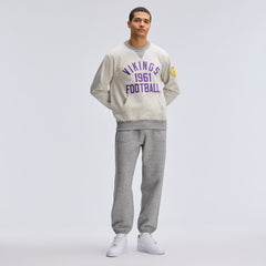Fanatics Minnesota Vikings IconicFleece Pocket Sweatshirt Oatmeal