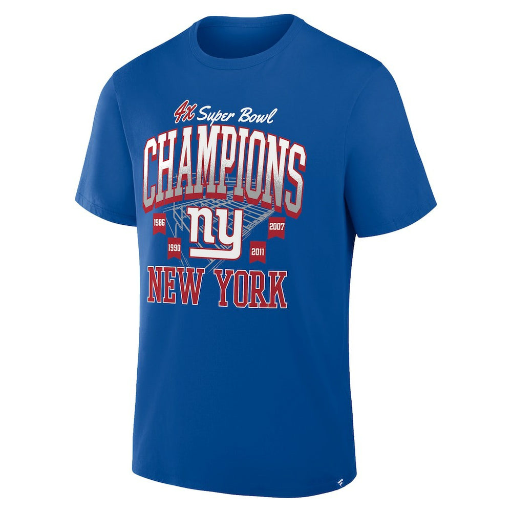 Fanatics New York Giants 4x Super Bowl Champions T-Shirt Royal
