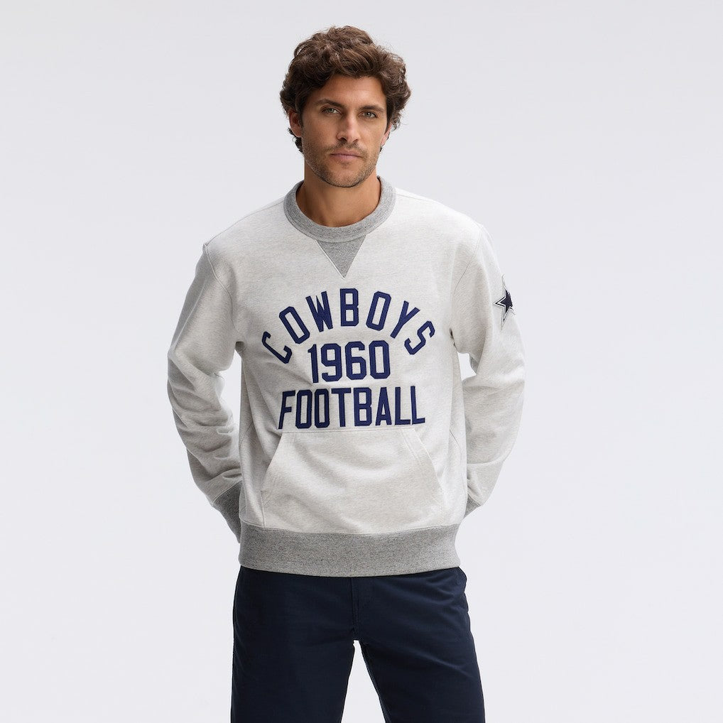 Fanatics Dallas Cowboys IconicFleece Pocket Sweatshirt Heather Gray