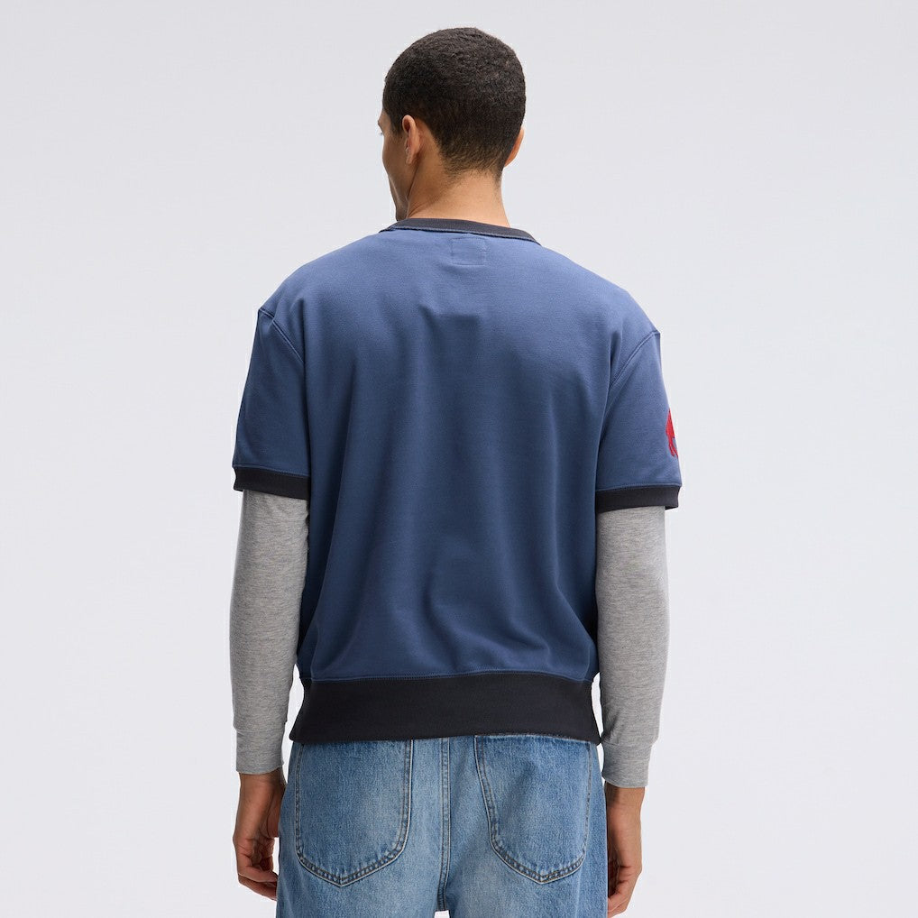 Fanatics Buffalo Bills IconicFleece Short Sleeve Sweatshirt Royal