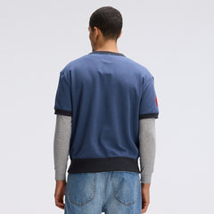 Fanatics Buffalo Bills IconicFleece Short Sleeve Sweatshirt Royal