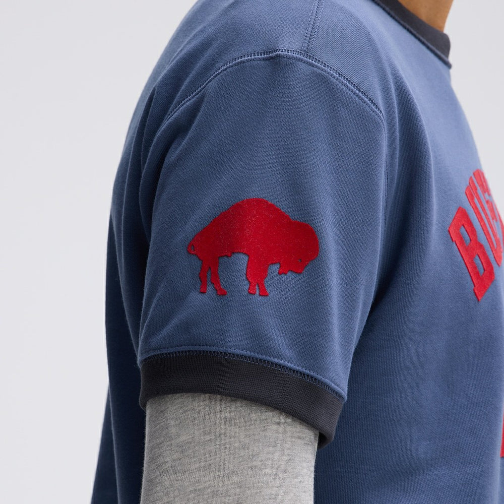 Fanatics Buffalo Bills IconicFleece Short Sleeve Sweatshirt Royal