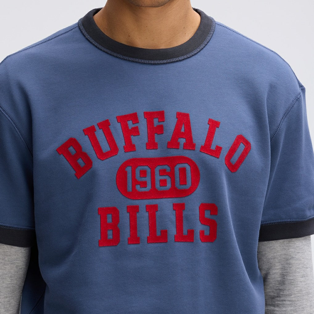 Fanatics Buffalo Bills IconicFleece Short Sleeve Sweatshirt Royal